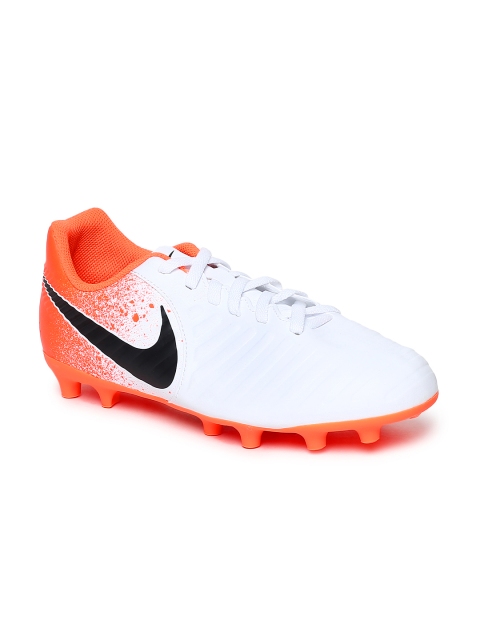 

Nike Unisex White & Orange JR LEGEND 7 CLUB FG Football Shoes
