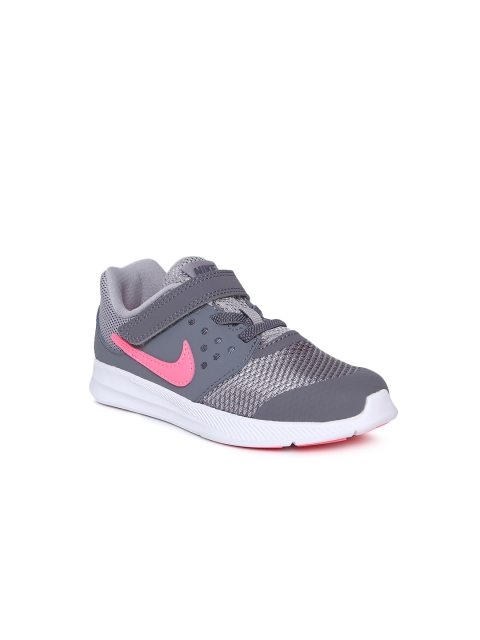 

Nike Girls Grey Downshifter 7 (TD) Toddler Running Shoes