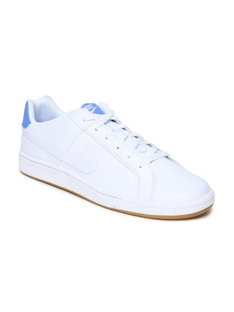 

NIKE Men White COURT ROYALE Leather Sneakers