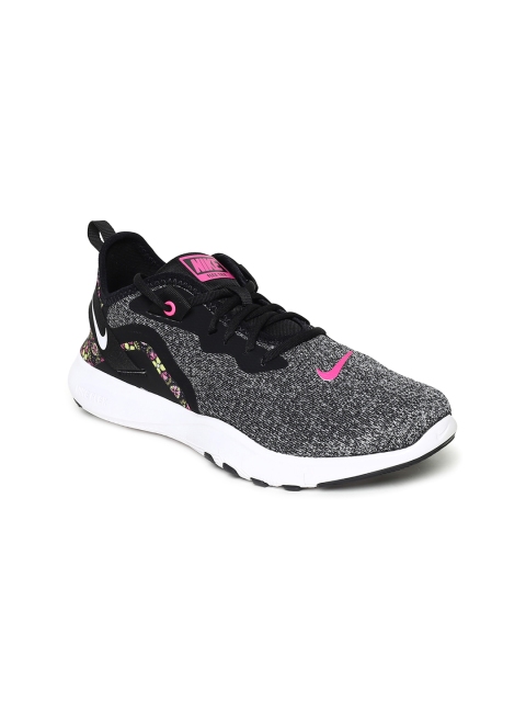 

Nike Women Black & White FLEX 9 PRNT Training Shoes