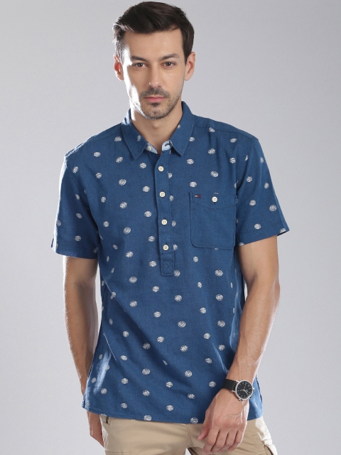 

Tommy Hilfiger Navy Ferris Printed Casual Shirt, Navy blue