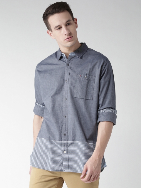 

Tommy Hilfiger Blue Chambray Casual Shirt