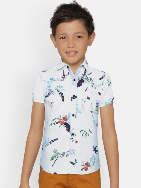 

Little Kangaroos Boys Multicoloured Printed Casual Shirt, Multi