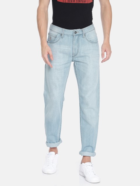

U.S. Polo Assn. Men Blue Slim Tapered Fit Mid-Rise Clean Look Stretchable Jeans
