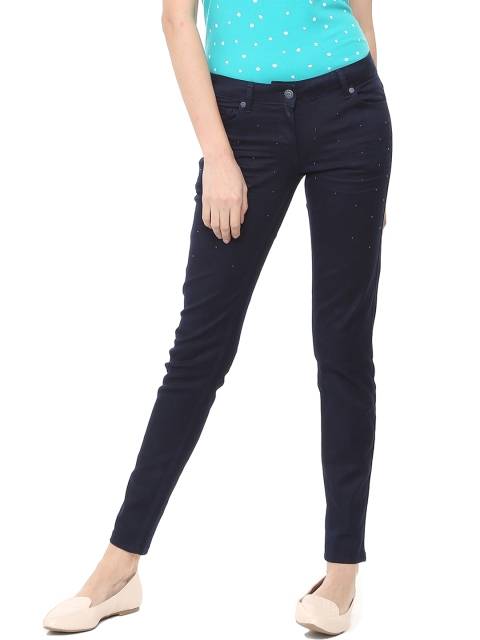 

Allen Solly Woman Blue Slim Fit Mid-Rise Clean Look Stretchable Jeans