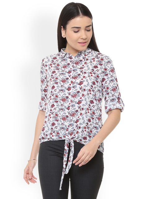 

Allen Solly Woman Women White Regular Fit Printed Casual Shirt