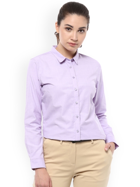 

Allen Solly Woman Purple Regular Fit Solid Formal Shirt