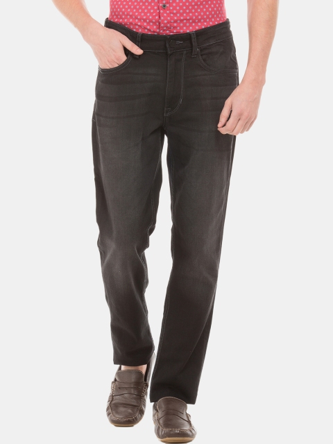 

U.S. Polo Assn. Men Black Tapered Fit Mid-Rise Clean Look Jeans