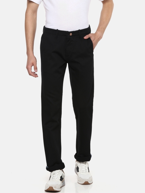 

Blackberrys Men Black Regular Fit Solid Trousers