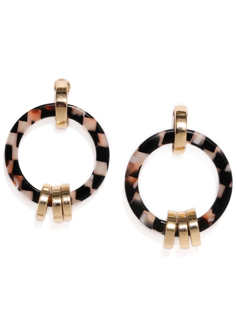 

Accessorize Black Circular Drop Earrings