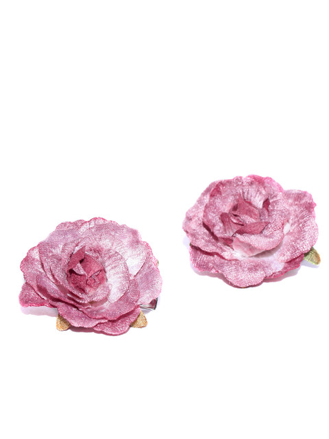 

Accessorize Set of 2 Pink Rose Alligator Hair Clips