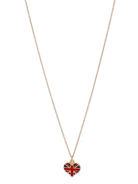 

Accessorize Gold-Toned London Heart Shaped Pendant With Chain