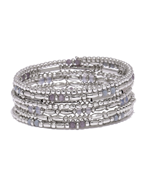 

Accessorize Silver-Toned Beaded Multistrand Bracelet