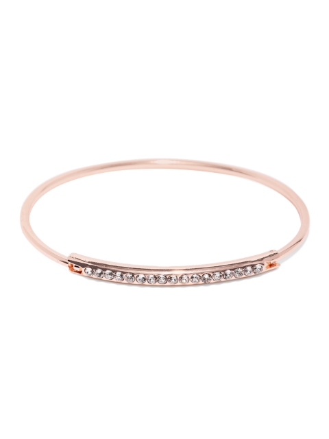 

Accessorize Rose Gold Embellished Swarovski Crystals Cuff Bracelet