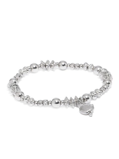 

Accessorize Silver-Toned Metal Elasticated Bracelet