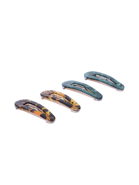 

Accessorize Set of 4 Printed Tic Tac Hair Clips, Mustard