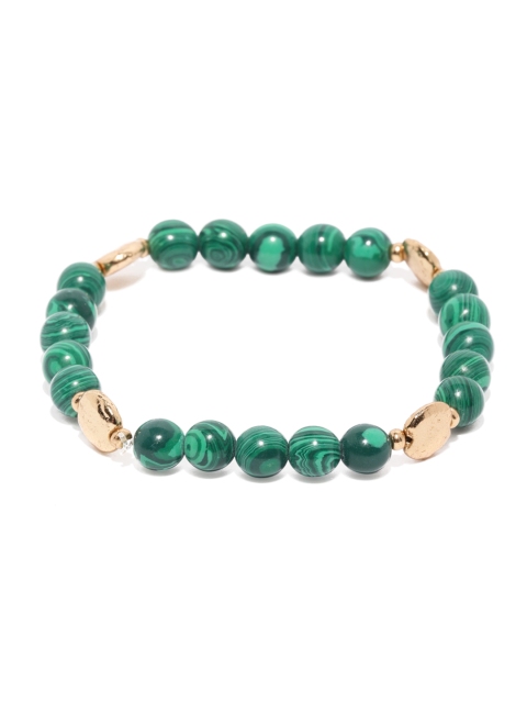 

Accessorize Green Metal Elasticated Bracelet