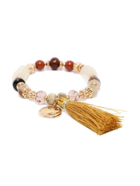 

Accessorize Multicoloured Metal Elasticated Bracelet, Multi