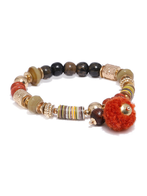 

Accessorize Multicoloured Beaded Elasticated Bracelet, Multi