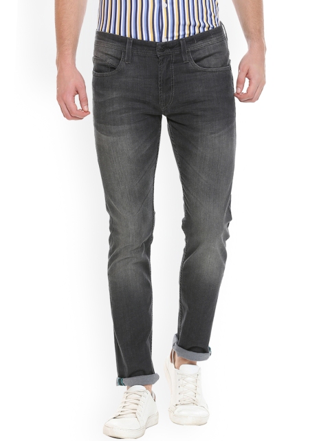 

Solly Jeans Co. Men Black Slim Fit Mid-Rise Clean Look Stretchable Jeans