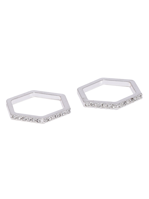

Accessorize Women Set of 2 SIlver-Toned Finger Rings