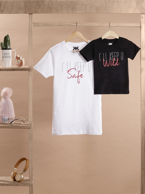 

Kook N Keech Unisex White Printed Round Neck T-shirt
