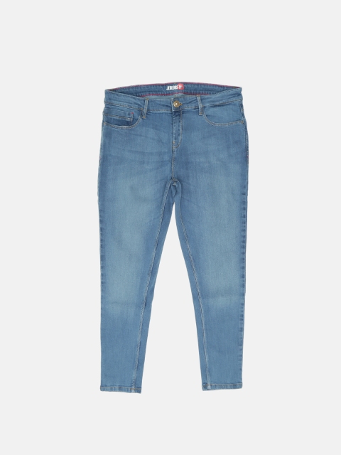

Jealous 21 Women Blue Hottie Ankle Length Tapered Fit Mid-Rise Clean Look Jeans