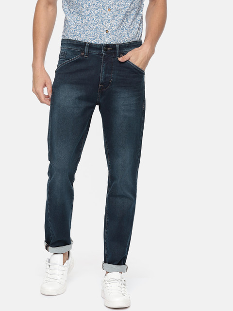 

U.S. Polo Assn. Denim Co. Men Blue Slim Fit Mid-Rise Clean Look Stretchable Jeans