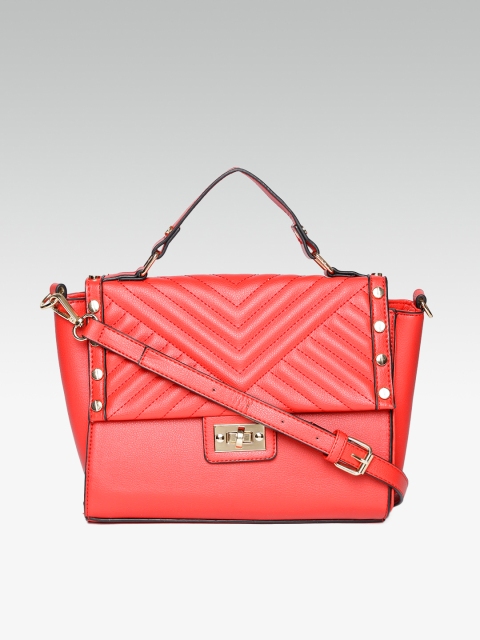 

DOROTHY PERKINS Red Quilted Satchel Bag