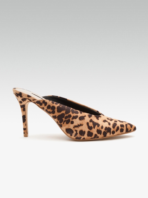

DOROTHY PERKINS Women Beige & Brown Leopard Print Pumps