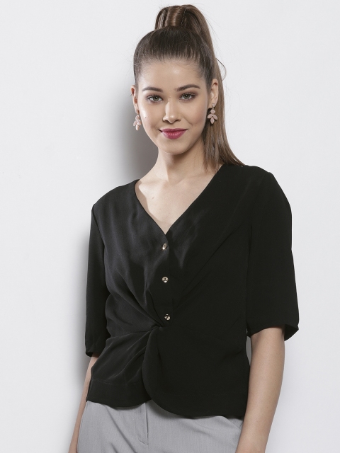 

DOROTHY PERKINS Women Black Solid Top