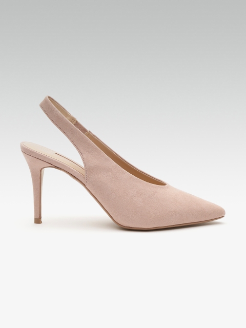 

DOROTHY PERKINS Women Peach-Coloured Solid Pumps, Beige