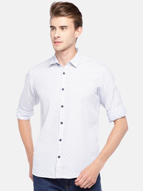

Globus Men Blue Regular Fit Printed Casual Shirt
