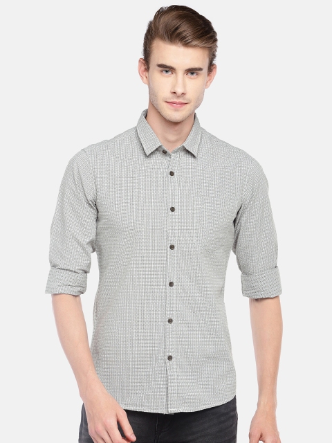 

Globus Men Grey Regular Fit Printed Casual Shirt