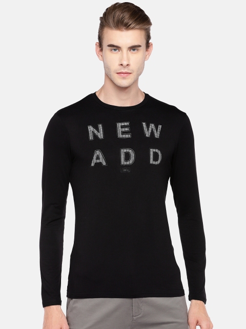 

Globus Men Black Printed Round Neck T-shirt