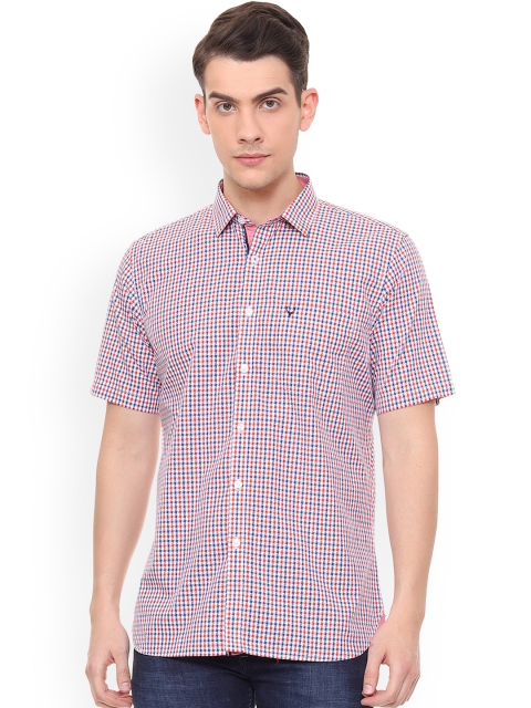 

Allen Solly Men Blue & Red Slim Fit Checked Casual Shirt