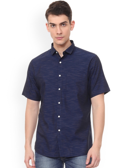 

Allen Solly Men Blue Slim Fit Striped Casual Shirt