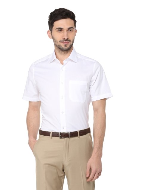 

Louis Philippe Men White Regular Fit Solid Formal Shirt