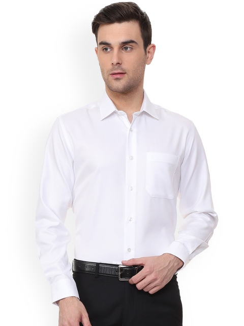 

Louis Philippe Men White Slim Fit Solid Formal Shirt