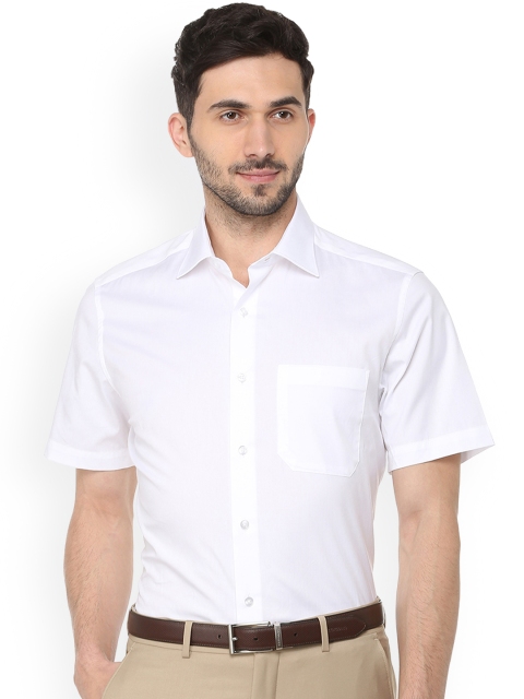 

Louis Philippe Men White Regular Fit Solid Formal Shirt