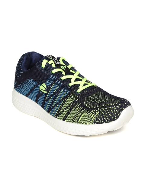 

Duke Men Navy Blue & Fluorescent Green Training Shoes