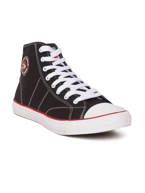 

Duke Men Black Mid-Top Sneakers