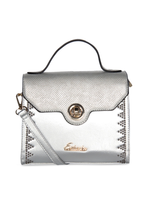 

ESBEDA Silver-Toned Solid Satchel