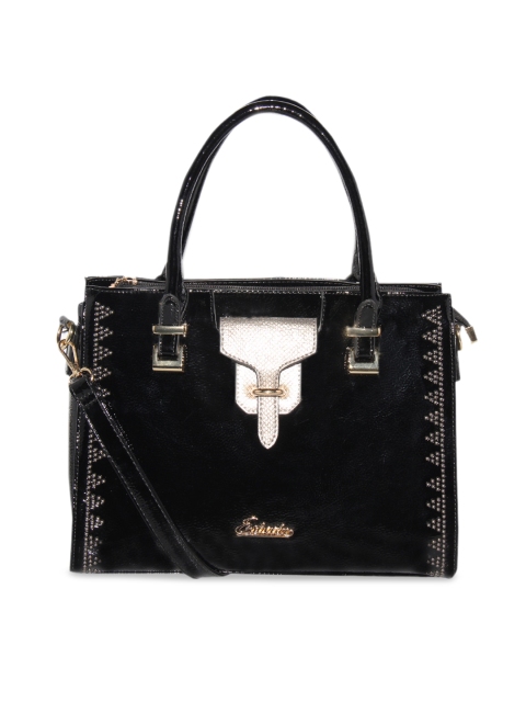 

ESBEDA Black Solid Handheld Bag