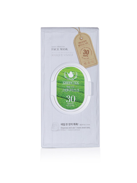 

The Face Shop Daily Green Tea Face Mask Pack 30 pcs 350 g, White