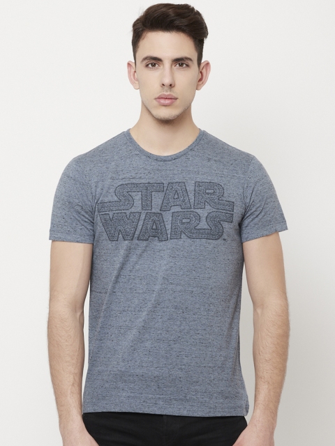 

Free Authority Men Blue Star Wars Printed T-shirt