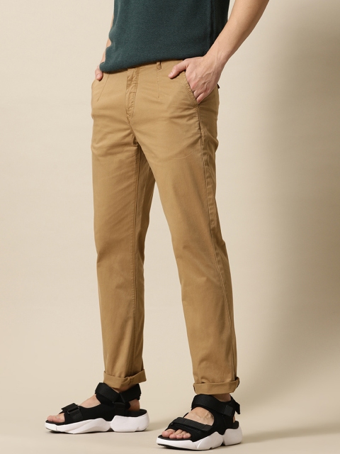 

Mr Bowerbird Men Khaki Brown Regular Fit Solid Chinos