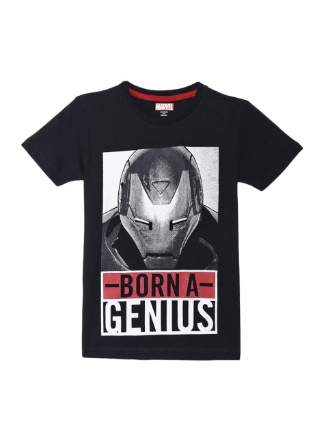 

Avengers featured Black Pure cotton T-shirt for Boys