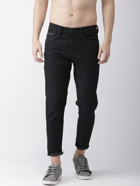 

Flying Machine Men Black MJ Mankle Tapered Crop Fit Mid-Rise Clean Look Stretchable Jeans