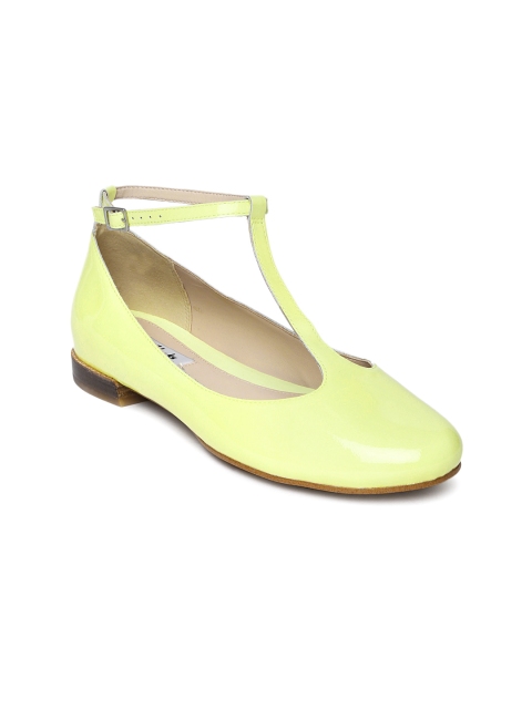 

Clarks Women Yellow Leather Flat Shoes